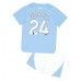 Manchester City Josko Gvardiol #24 Barnkläder Hemma matchtröja till baby 2023-24 Kortärmad (+ Korta byxor) Billigt